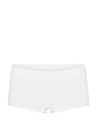 Женские трусики victoria's secret (2321299565) logo cotton lace patch boyshort xl белые