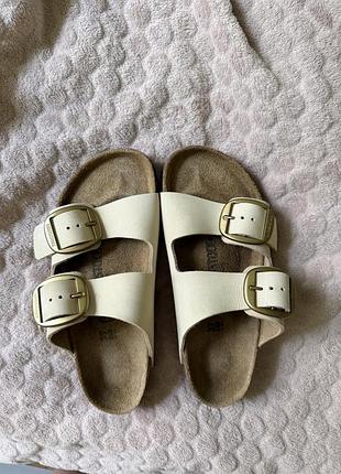 Оригинальные birkenstock бежевого цвета, 37 размер