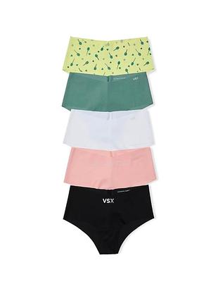 Набор бесшовных трусиков victoria's secret vsx чики 5 шт
