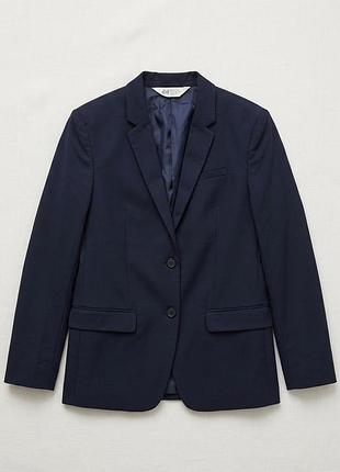 Піджак підлітковий h&m класичний темно-синій, розмір 170