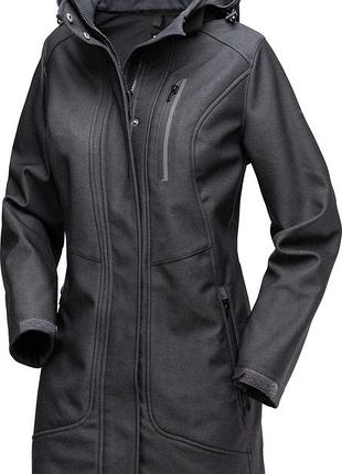Reusch softshell водонепроницаемый женский плащ-удлиненная куртка- пальто р.42/xl