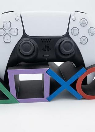 Подставка для геймпада dualsense с геометрическими символами playstation