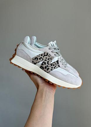 😍 женские кроссовки new balance 327 beige/leopard