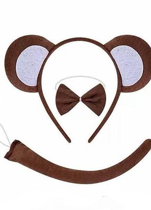 Костюм мавпи для хлопчика, коричневий