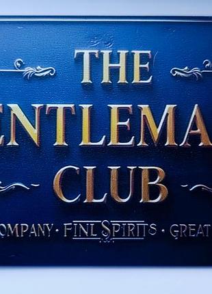 Декоративная табличка the gentleman's club