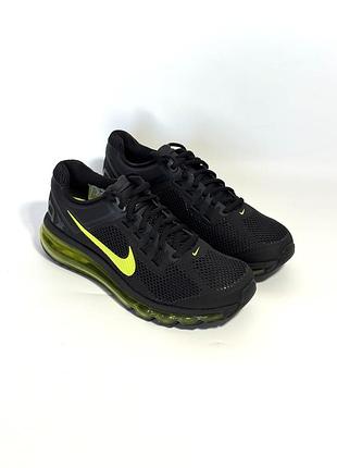Оригінал чоловічі кросівки nike air max 2013 black 555426-003 оригинал найк кроссовки чорні спортивні для бігу повсякденні літо осінь демісезон 39