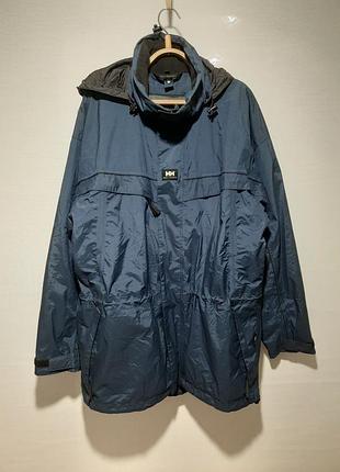 Водонепроницаемая мембранная куртка ветровка helly hanson xl с капюшоном на сеточке без подстежки