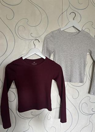 Лонгслів в рубчик h&m 10-12 років
