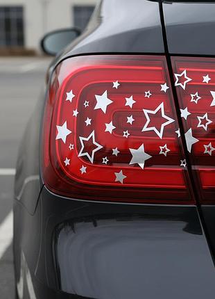 Наклейка на авто / фари / скло / кузов / " зірки - stars " будь-який колір