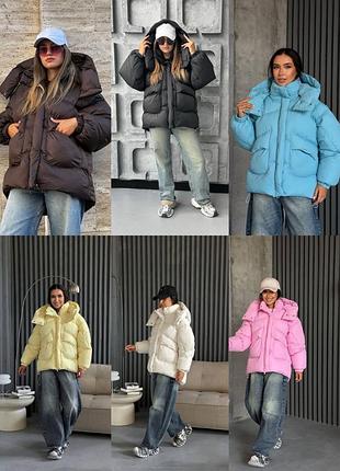 Пуховик куртка пуффер puffer з капюшоном