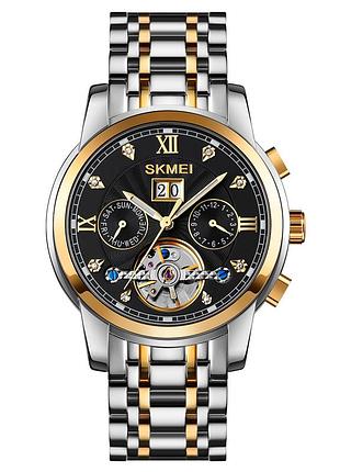 Женские часы skmei m029tgdbk gold-silver-black