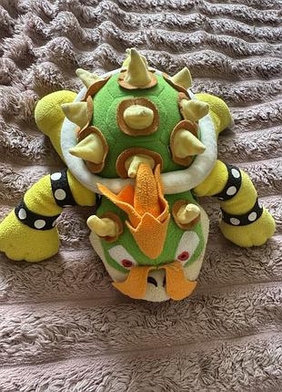 Мʼяка іграшка розвиваюча super mario bowser супер маріо боузер 28 см