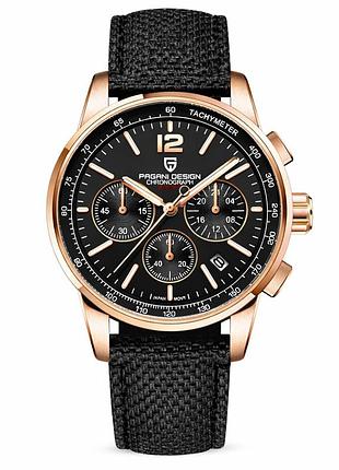 Мужские часы pagani design ys008 rose gold-black