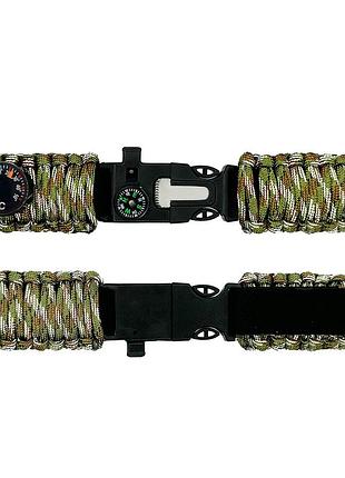 Ремешок паракордовый многофункциональный camo green