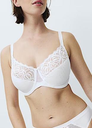 Бюстгальтер жакардовый косточках мягкая чашка marks spencer