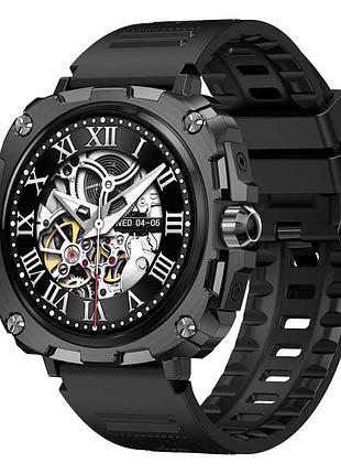 Умные часы modfit onyx black steel + ремешок в подарок