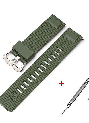 Ремінець для casio pro trek prw-6900y army green si
