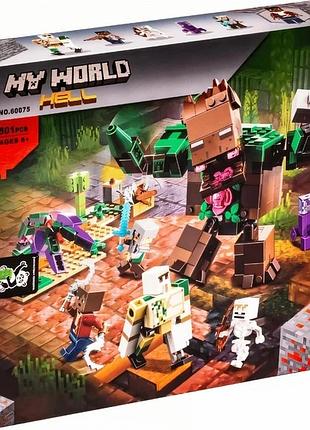 Дитячий конструктор minecraft "мерезність із джунглів" 501 елемент