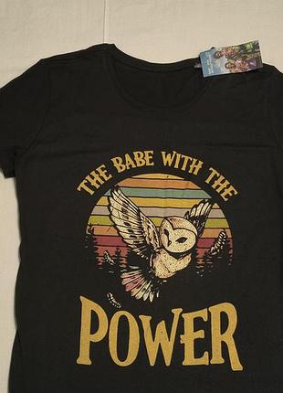 Womens -labyrinth david bowie - the babe with the power - культовая футболка унисекс -ф\м лабиринт -битина с силой -s\м