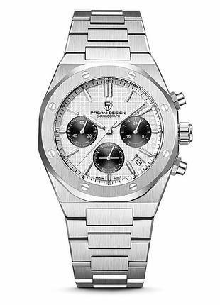 Мужские часы pagani design pd-1707 silver-silver