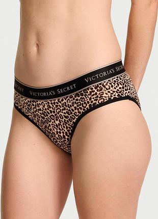 Женские трусики victoria's secret (2361288966) logo cotton hiphugger xxl коричневые