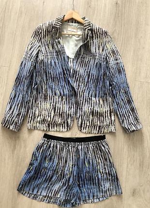 Костюм жакет шорти натуральний шовк reiss