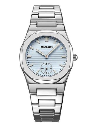 Наручные часы skmei 2681sibu silver-light blue с серебристым корпусом и голубым циферблатом
