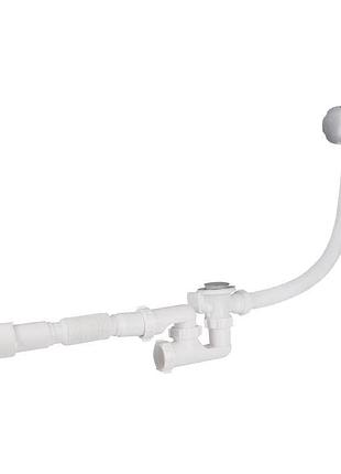 Сифон для ванни lidz (whi) 60 03 v002 01 з ревізією (вихід 50 мм)