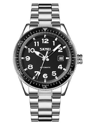 Мужские часы skmei 9232ssibk silver/black-steel strap
