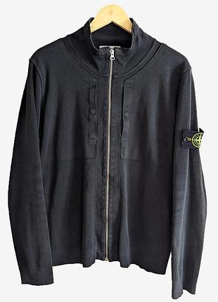 Светр на змійці stone island knitwear zip pull spring / summer 2010