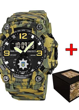 Мужские часы awarder 003 полиция camo green