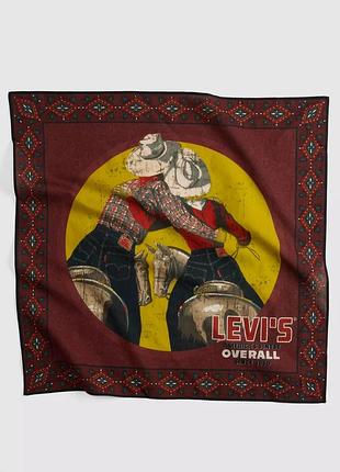 Легкий шарф levi's с принтом