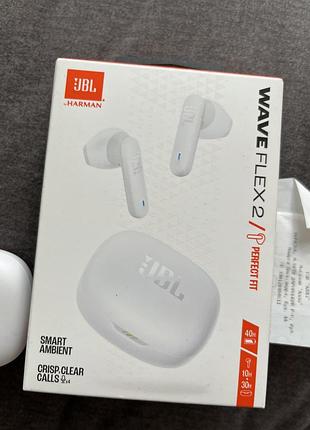 Бездротові навушники  jbl wave flex 2 white. 5