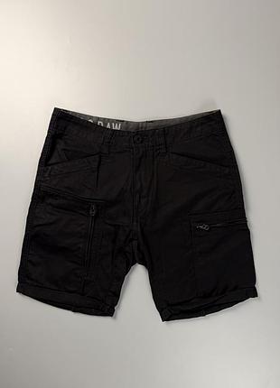 Шорти карго g-star raw powel 1/2 розмір w29 чорні чоловічі шорты g star карго