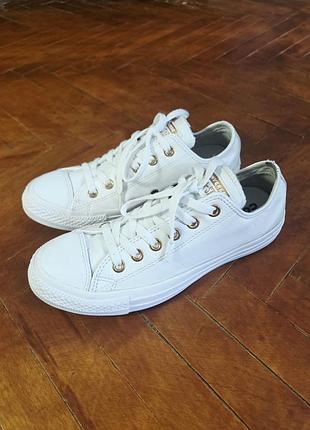 Converse all star, білі кеди низькі