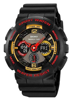Мужские часы skmei 2118bkrd black-red