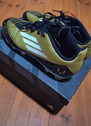 Бутси чоловічі adidas fso золотисті, чорні, розмір 38.5