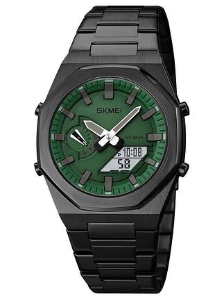 Мужские часы skmei 1816bkgnwt black-green-white