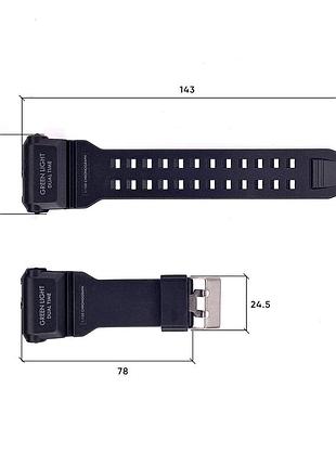Ремешок для часов skmei 1637bk black 3