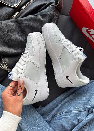 Кросівки nike air force 1 low white light smoke grey 5