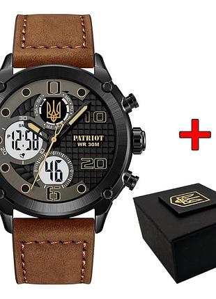 Часы наручные patriot 017bkbr трезубцы золото black-brown
