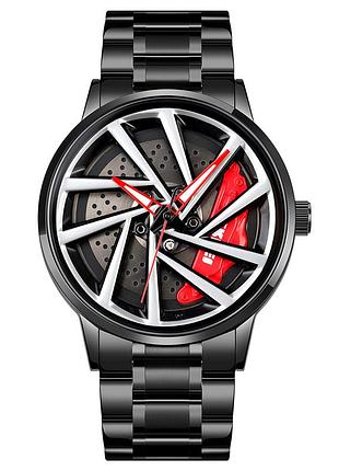 Мужские часы skmei 1990c black red-silver