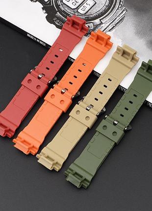 Ремешок для casio g-shock dw-6900 red si 4