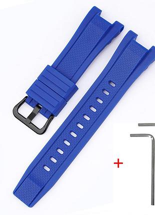 Ремешок для casio g-shock gst-w300 blue bk