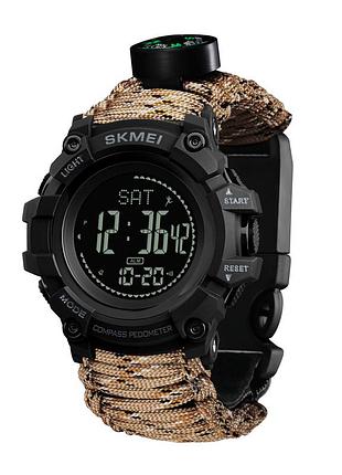 Чоловічий годинник skmei 1356dcpk desert camo tactic compass