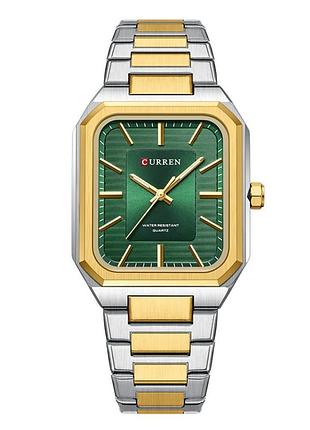 Мужские часы curren 8457 gold-green