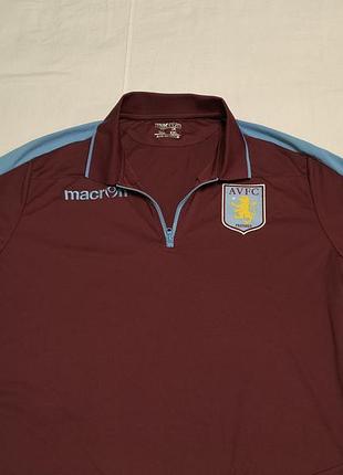 Vintage 2013\14 - macron polo - fc aston villa - тренировочная футболка поло фк астон вилла - xxl