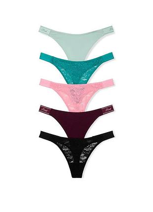 Набір трусиків тонг victoria's secret pink 5 шт.