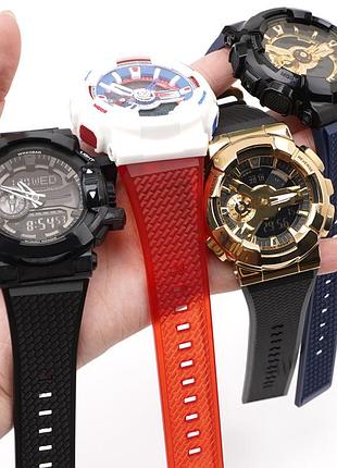 Ремешок для casio g-shock ga-100/110 dark blue bk 4