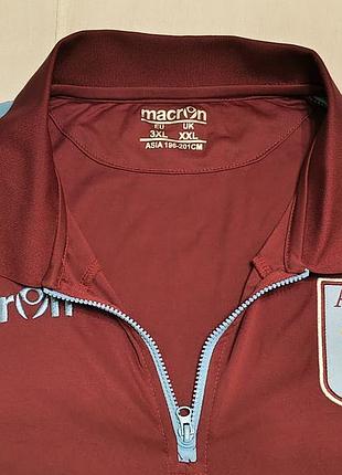 Vintage 2013\14 - macron polo - fc aston villa - тренировочная футболка поло фк астон вилла - xxl